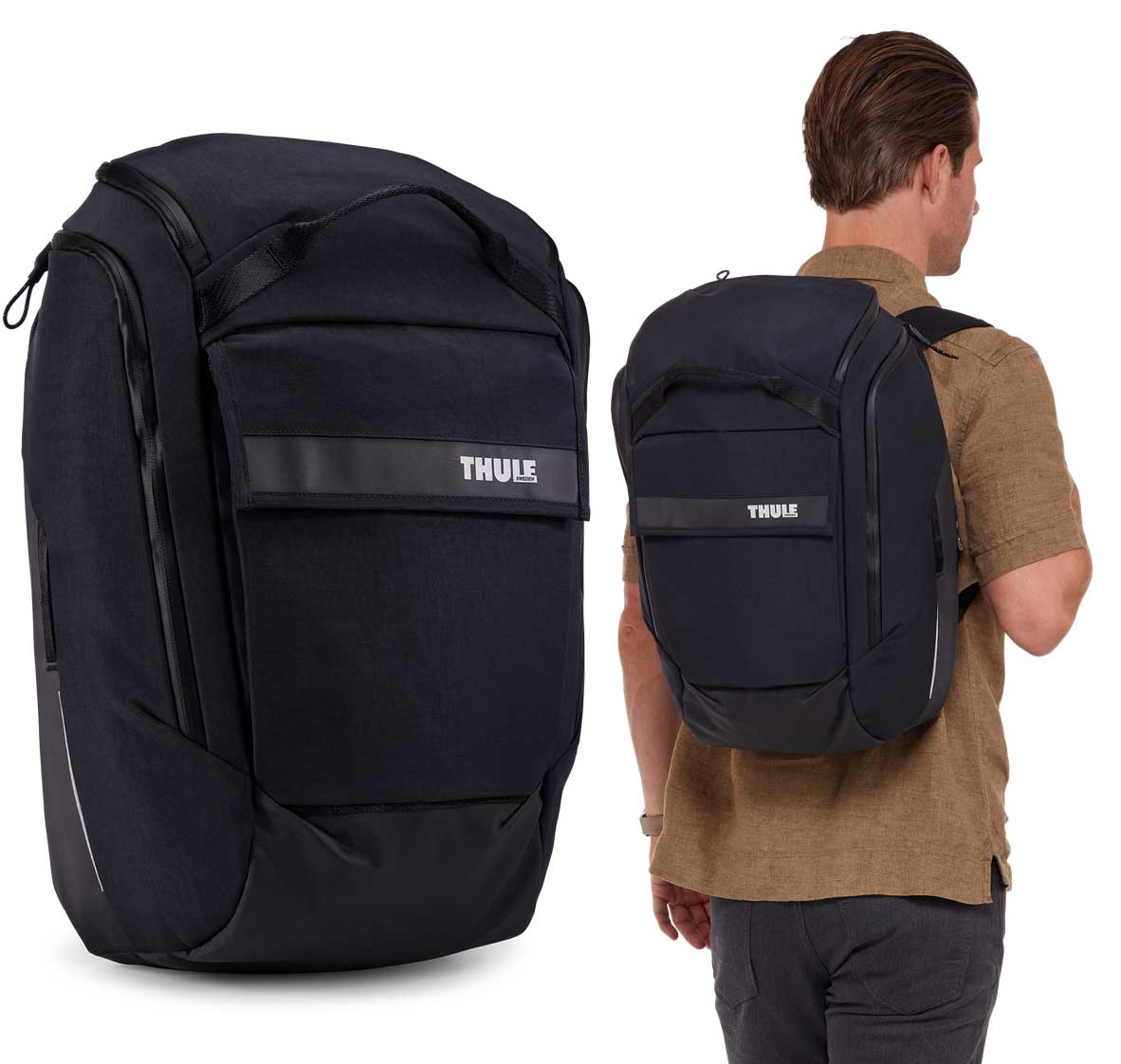 Plecak Miejski Sakwa Rowerowa Thule Paramount Hybrid Pannier black 26L