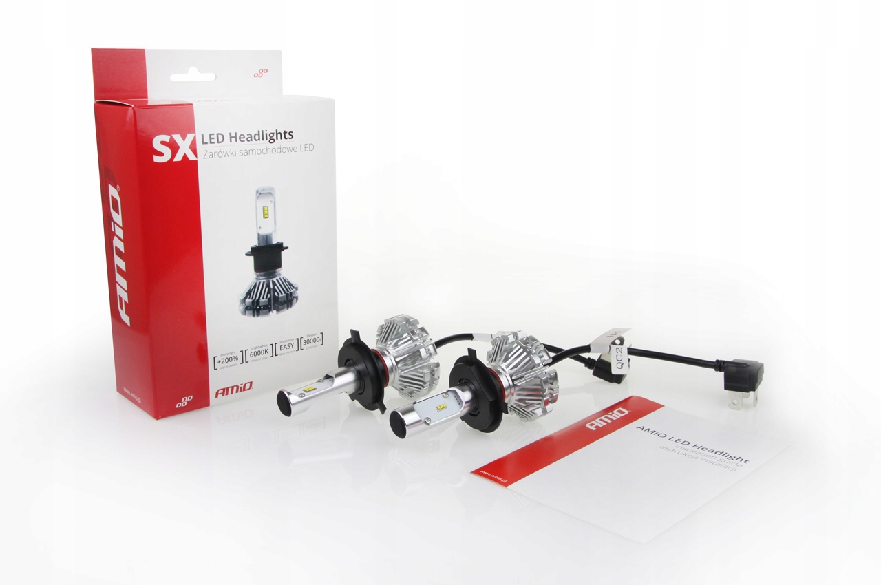 ŻARÓWKI SAMOCHODOWE LED SX Series AMIO H4