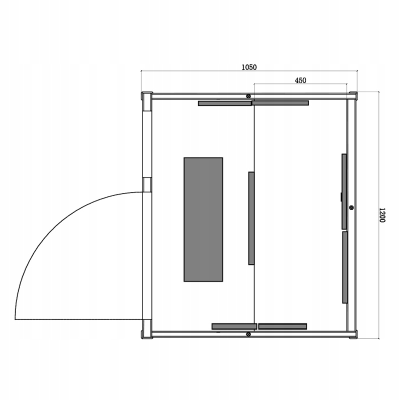 Alta2-CRB žematemperatūrė infraraudonųjų spindulių sauna, 3 asmenims, 120 x 105 cm, namų sveikatingumui nuotrauka 15