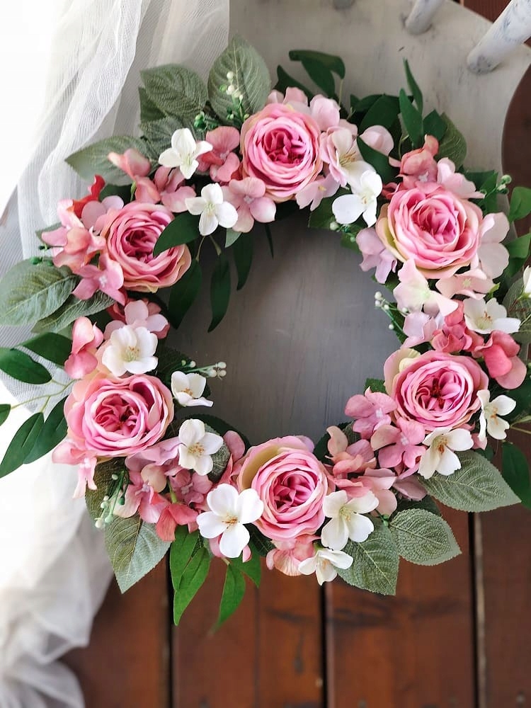 WIANEK KWIATOWY NA DRZWI DEKORACJA STROIK WIENIEC Kod producenta WK285