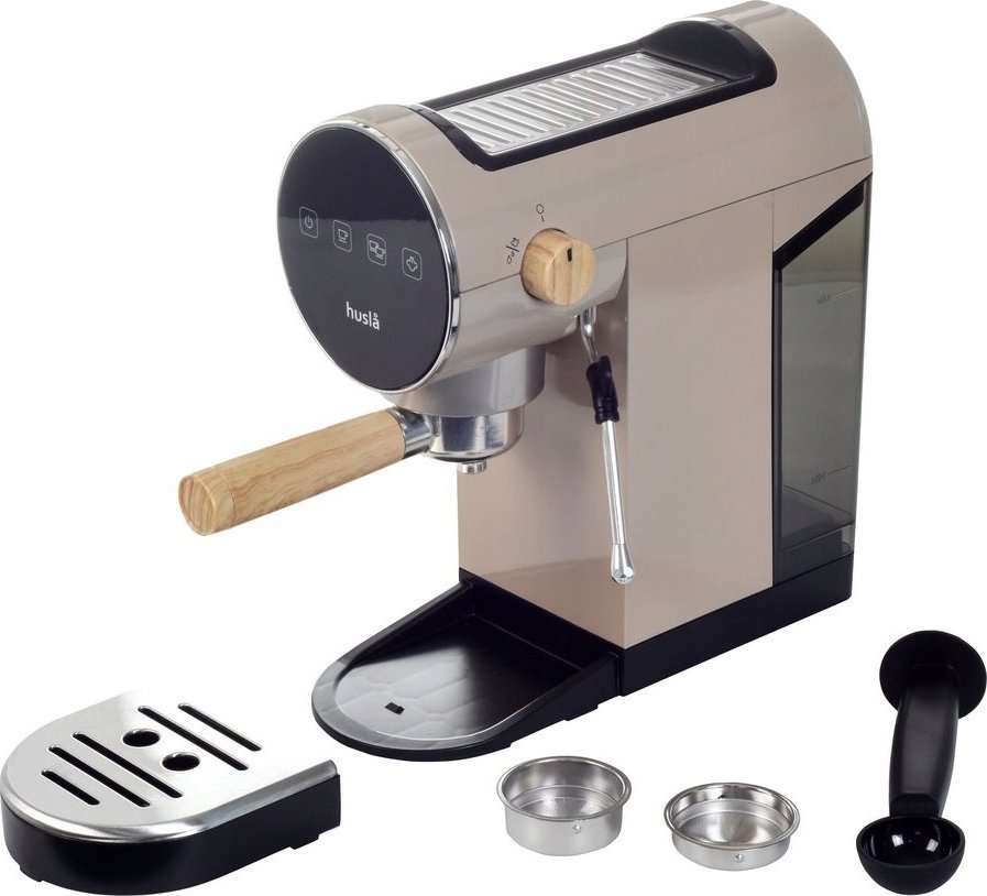 Pákový kávovar 20 barový, béžový Husla