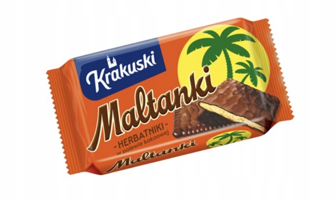 Levně Krakuski Maltanky Sušenky v kakaové polevě 56 x 80 g
