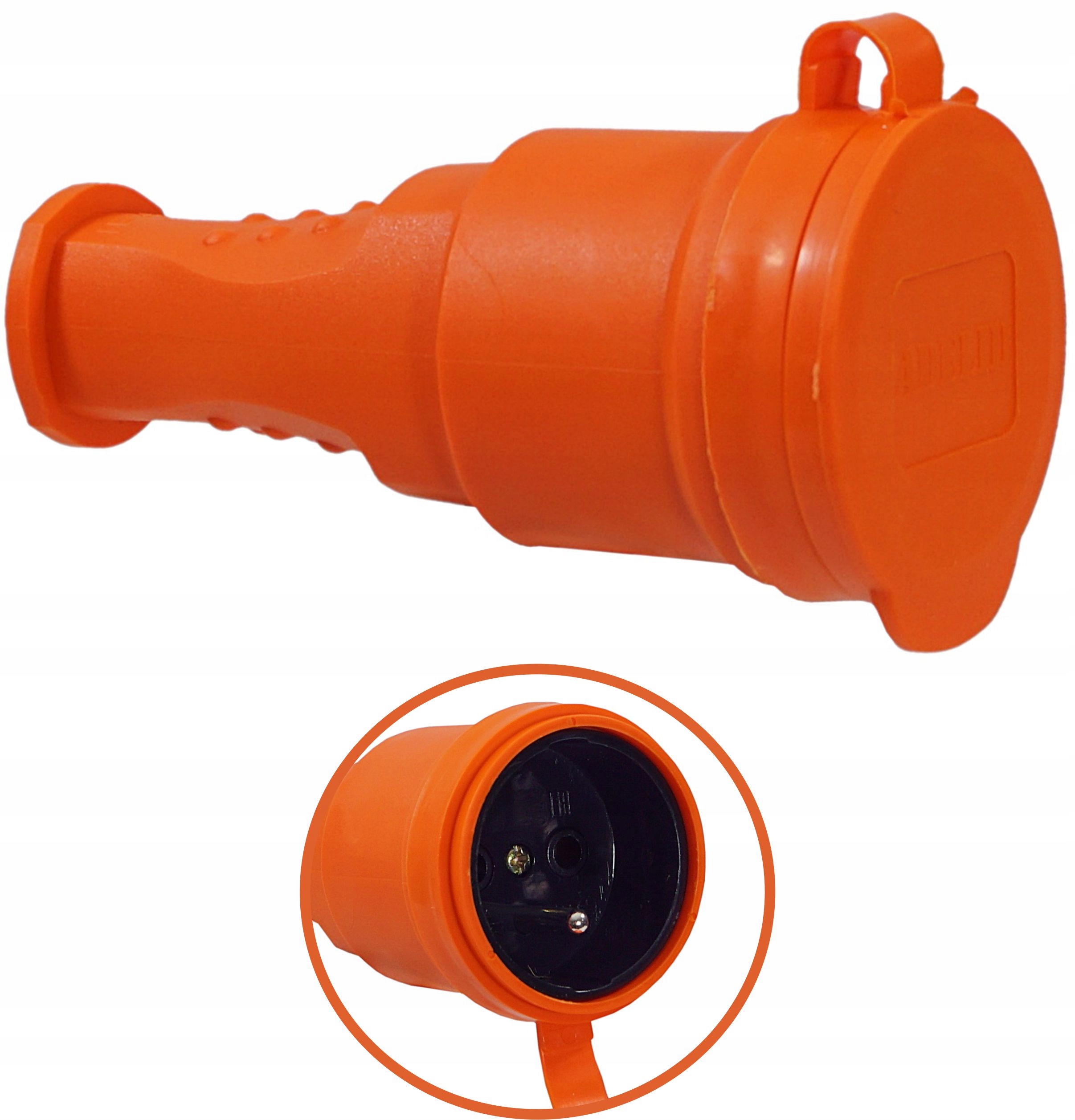 GNIAZDO GUMOWE 16A 230V IP44 HERMETYCZNE NA KABEL Marka Adelid