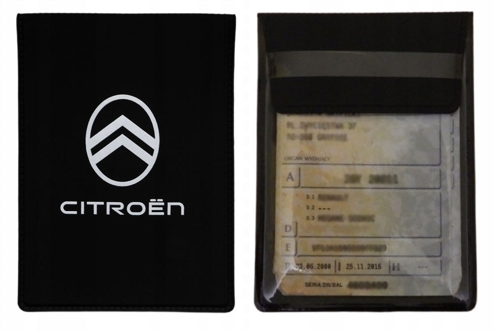 ETUI OKŁADKA NA DOWÓD REJESTRACYJNY CITROEN