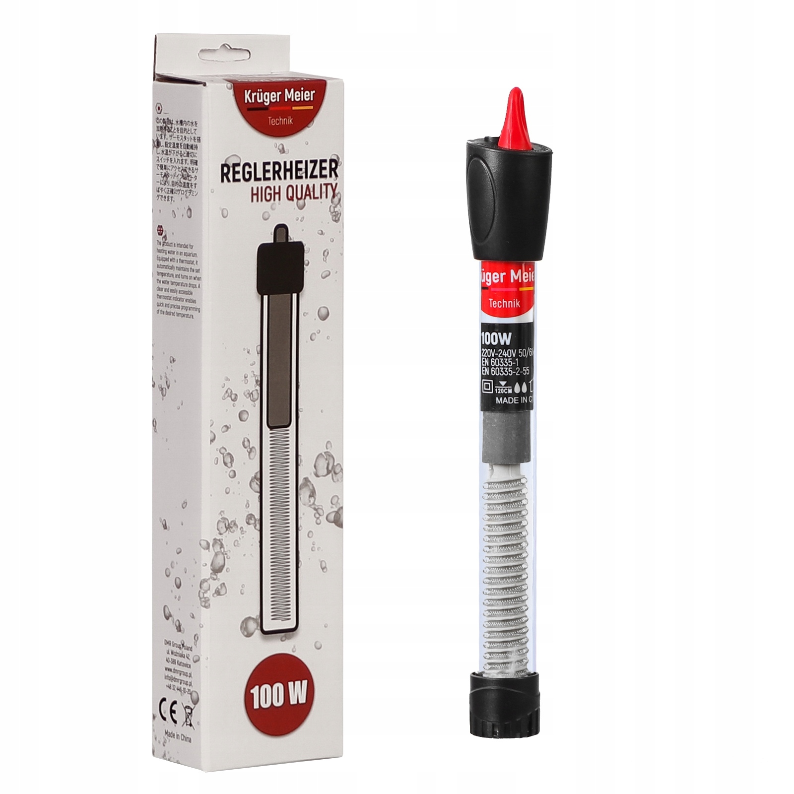 

Grzałka Kruger Meier 100 W do akwarium 70 150L