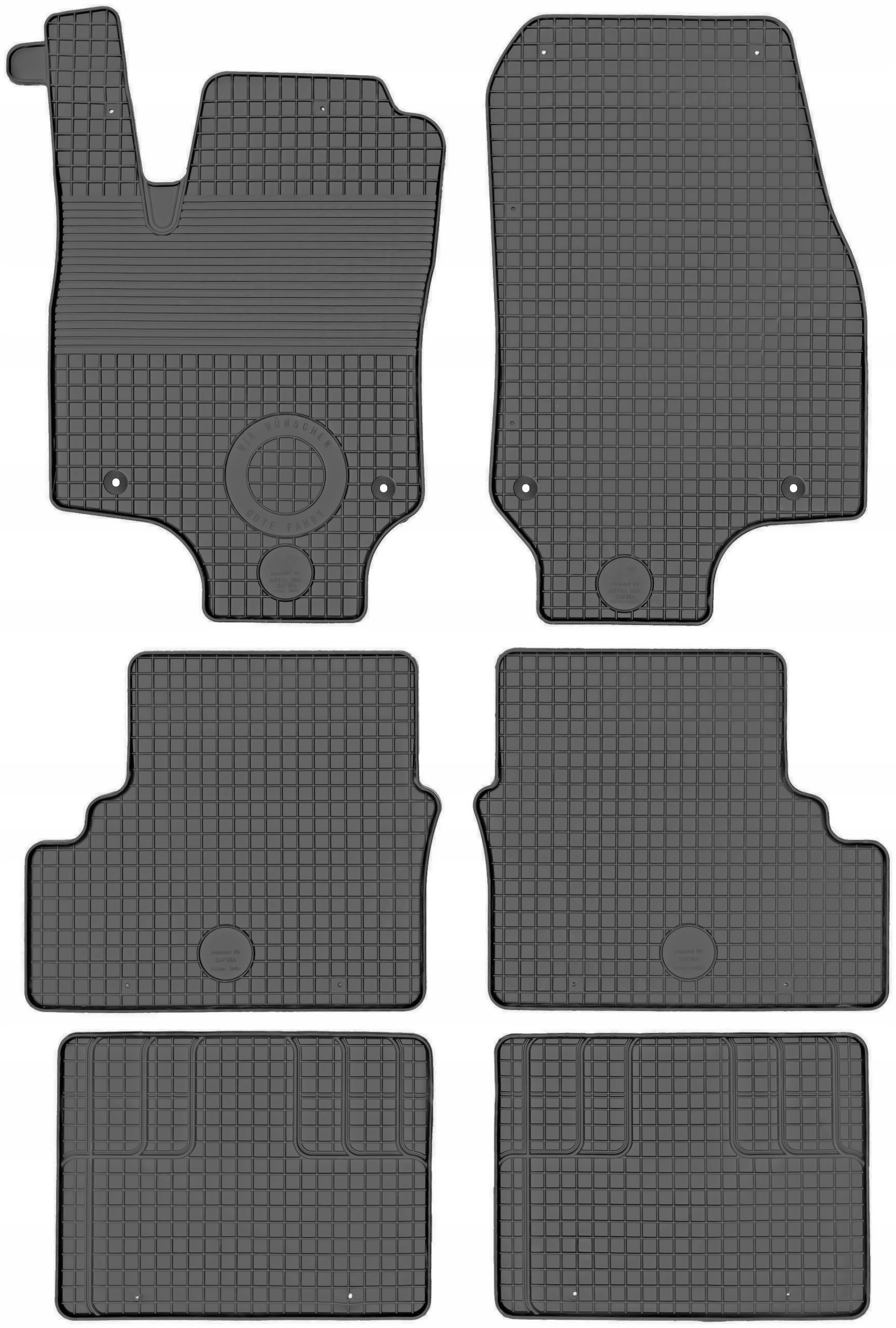 

Opel Zafira A 7os 99-05 Dywaniki gumowe