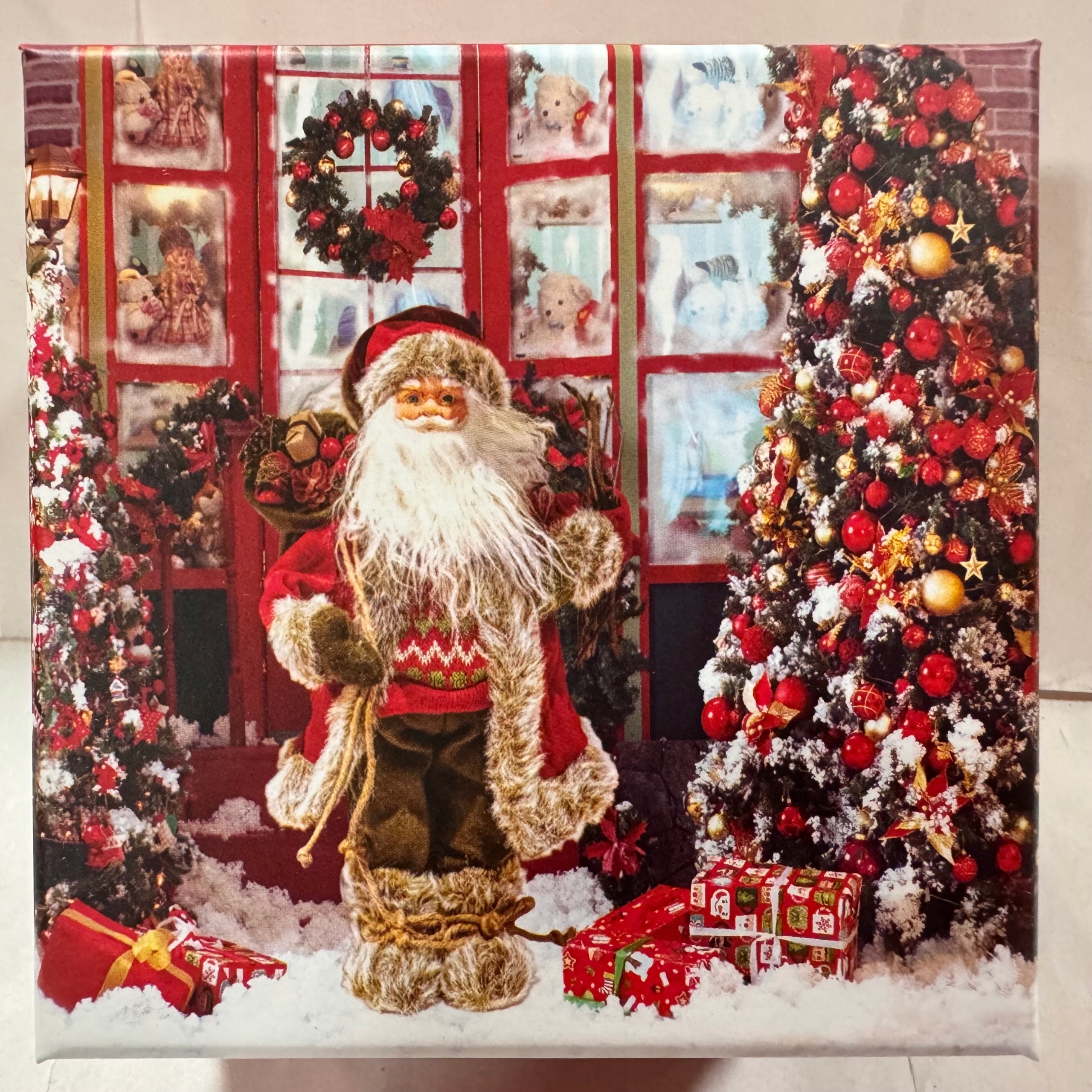 pudełko prezentowe Boże Narodzenie ok 9,5x9,5x5,5cm