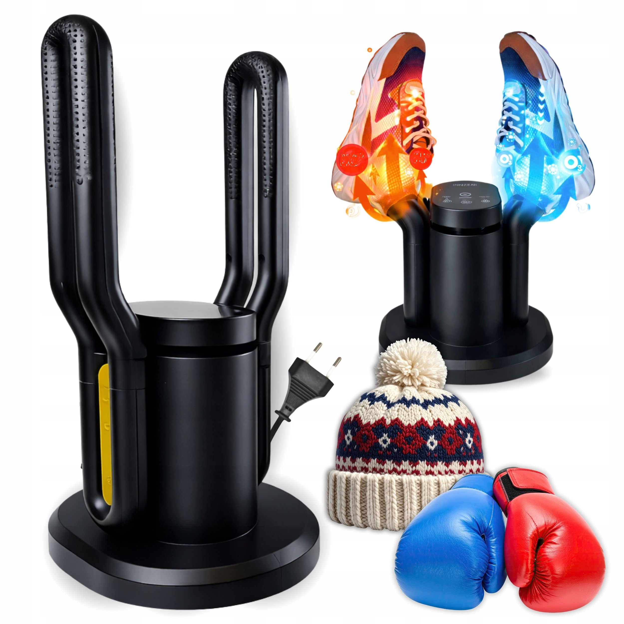 Sušička na boty, rukavice apod. s ozonátorem 100 W černá Inzeni