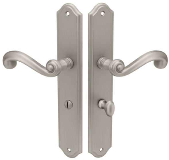 Kľučka na štítku Tupai 704-142 blokovanie Wc nikel perla