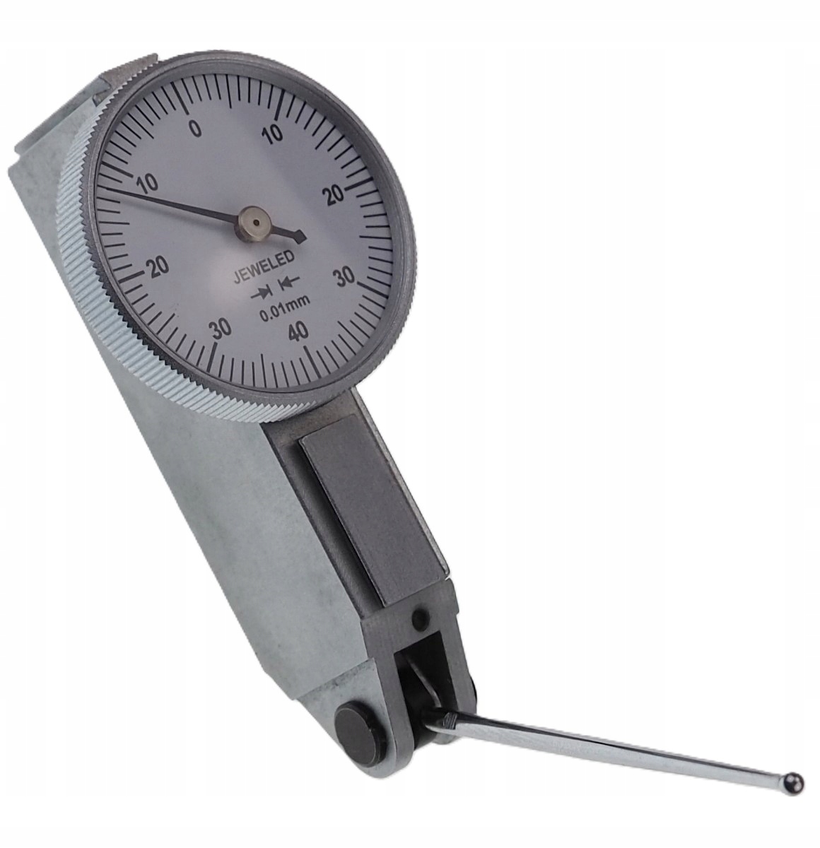 Diatest czujnik zegarowy uchylny 0,8 mm 0,01 długa końcówka