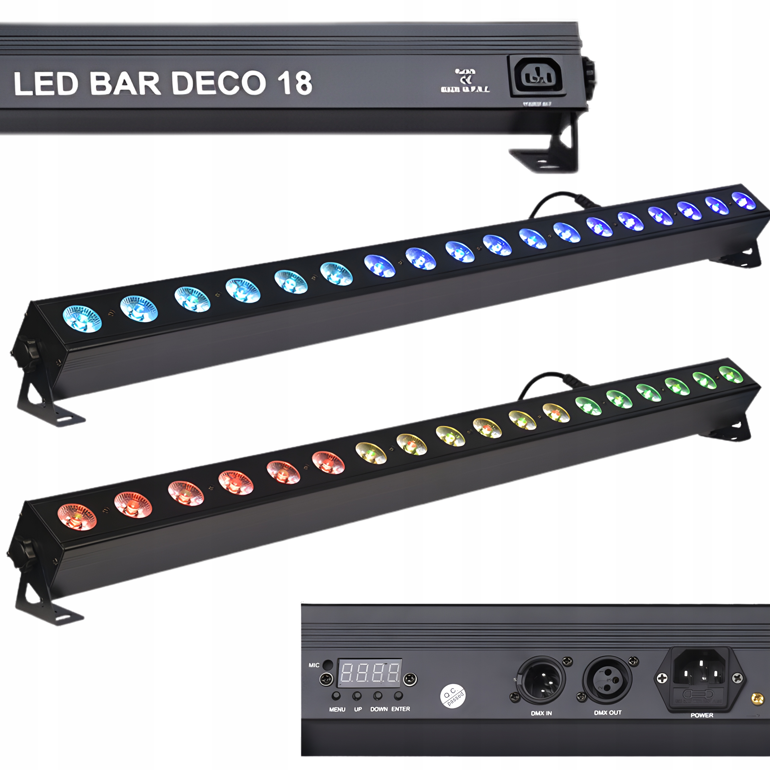 Led Osvětlovací Lišta Dekorativní LIGHT4ME Led Bar Deco 18x3W Rgb