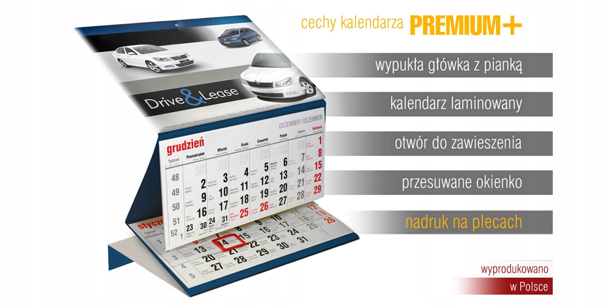 KALENDARZ TRÓJDZIELNY ŚCIENNY FIRMOWY WYPUKŁY 25sz Marka inny