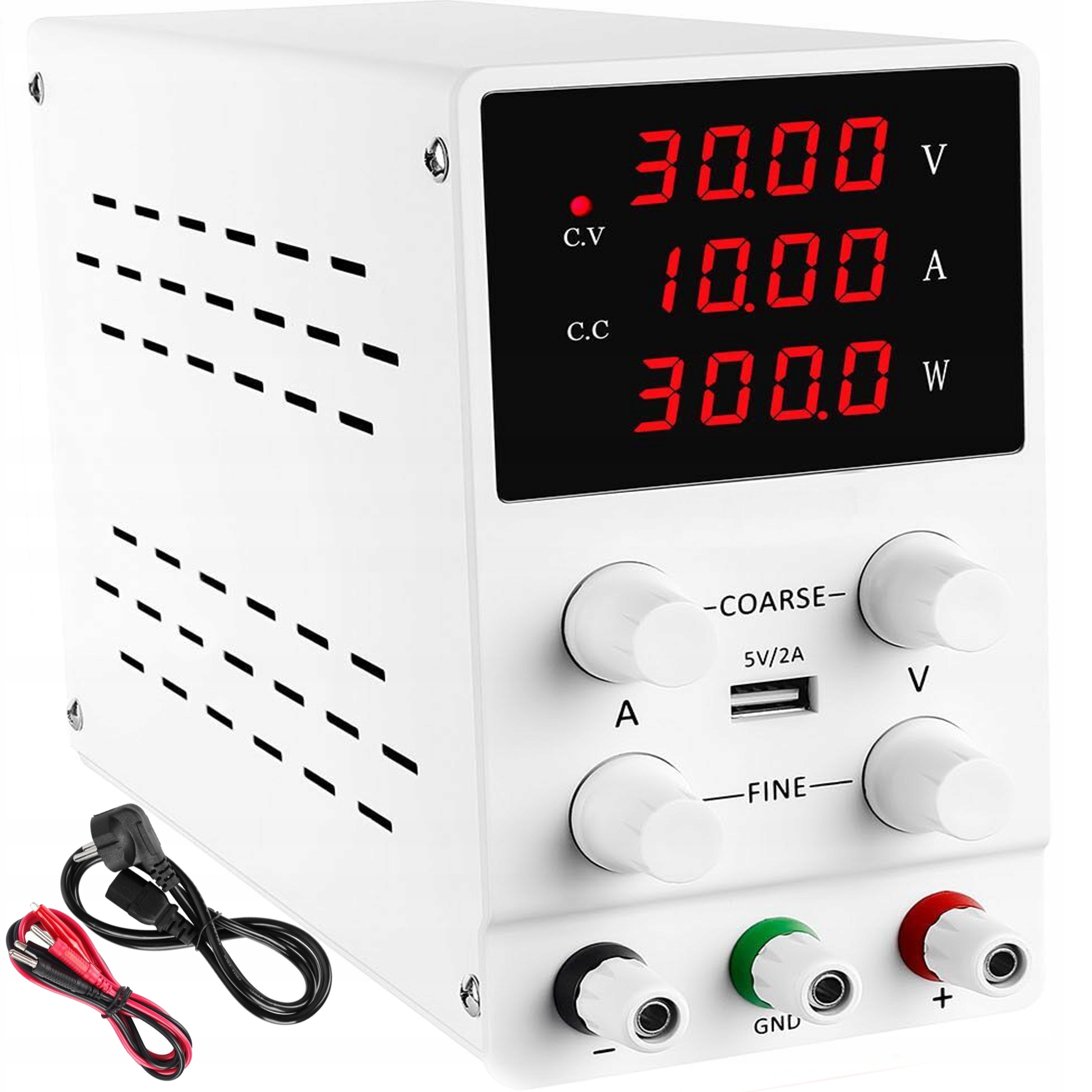 Regulovatelný Přesný Laboratorní Napájecí Zdroj 0-30V 10A Led 200-240V Ac