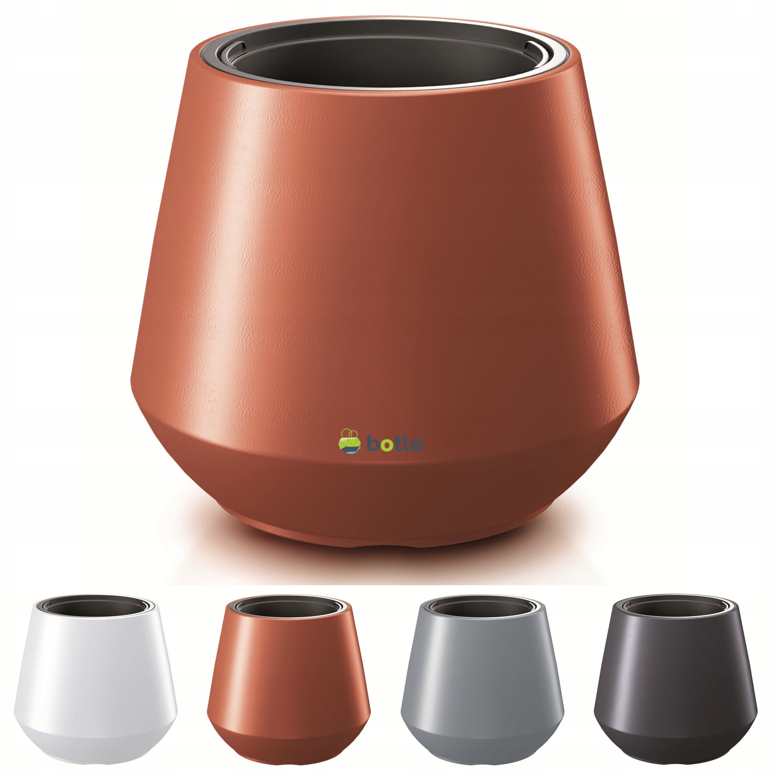 

Masywna Nowoczesna Doniczka 40 x 35cm Wkład 8L