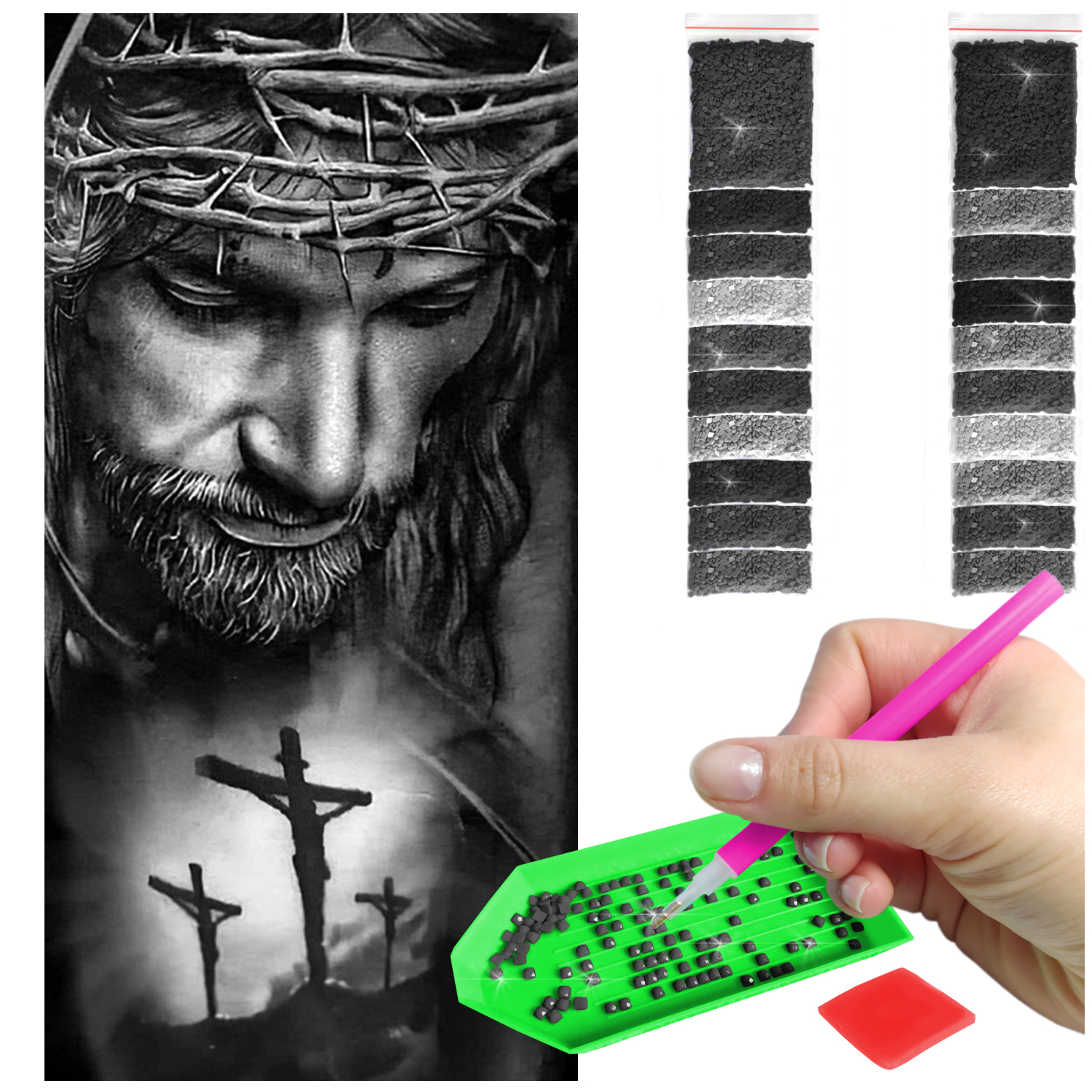 Diamantová Výšivka Diamond Painting Čtvercová