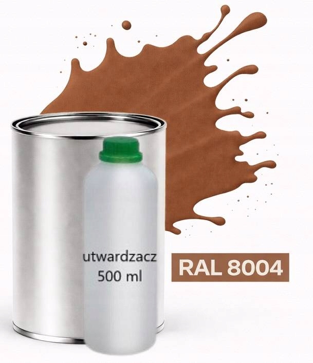 Ral 8004 Polyuretan Akryl 2:1 1 L Matný Lak Tužidlo Normal 0,5 L