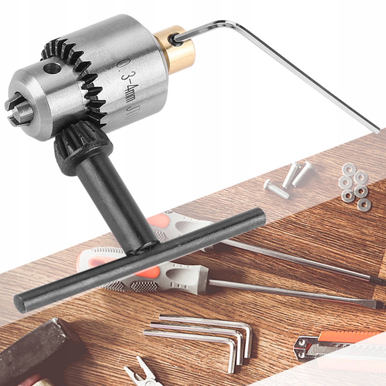 UCHWYT WIERTARSKI MINI WIERTŁO WIERTŁA GWINT Rodzaj klucz do uchwytów wiertarskich