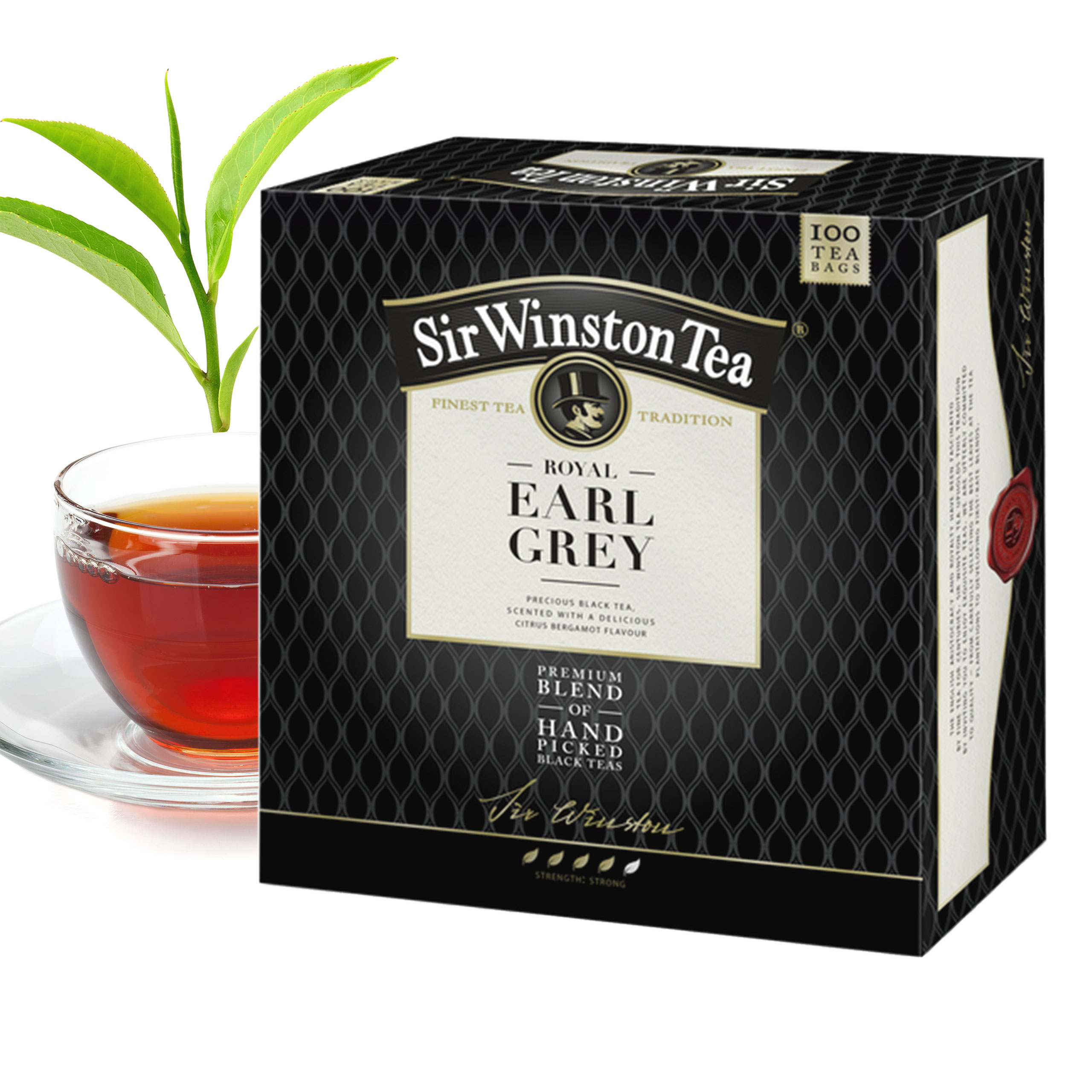 SIR WINSTON TEA ROYAL EARL GREY 100T (5901086049240) • Cena, Opinie ...