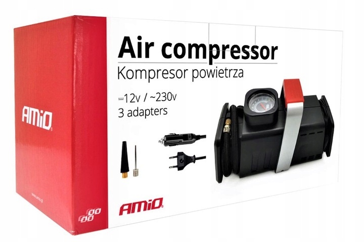 ELEKTRYCZNA POMPKA KOMPRESOR POWIETRZA 12V 230V Producent code 01134