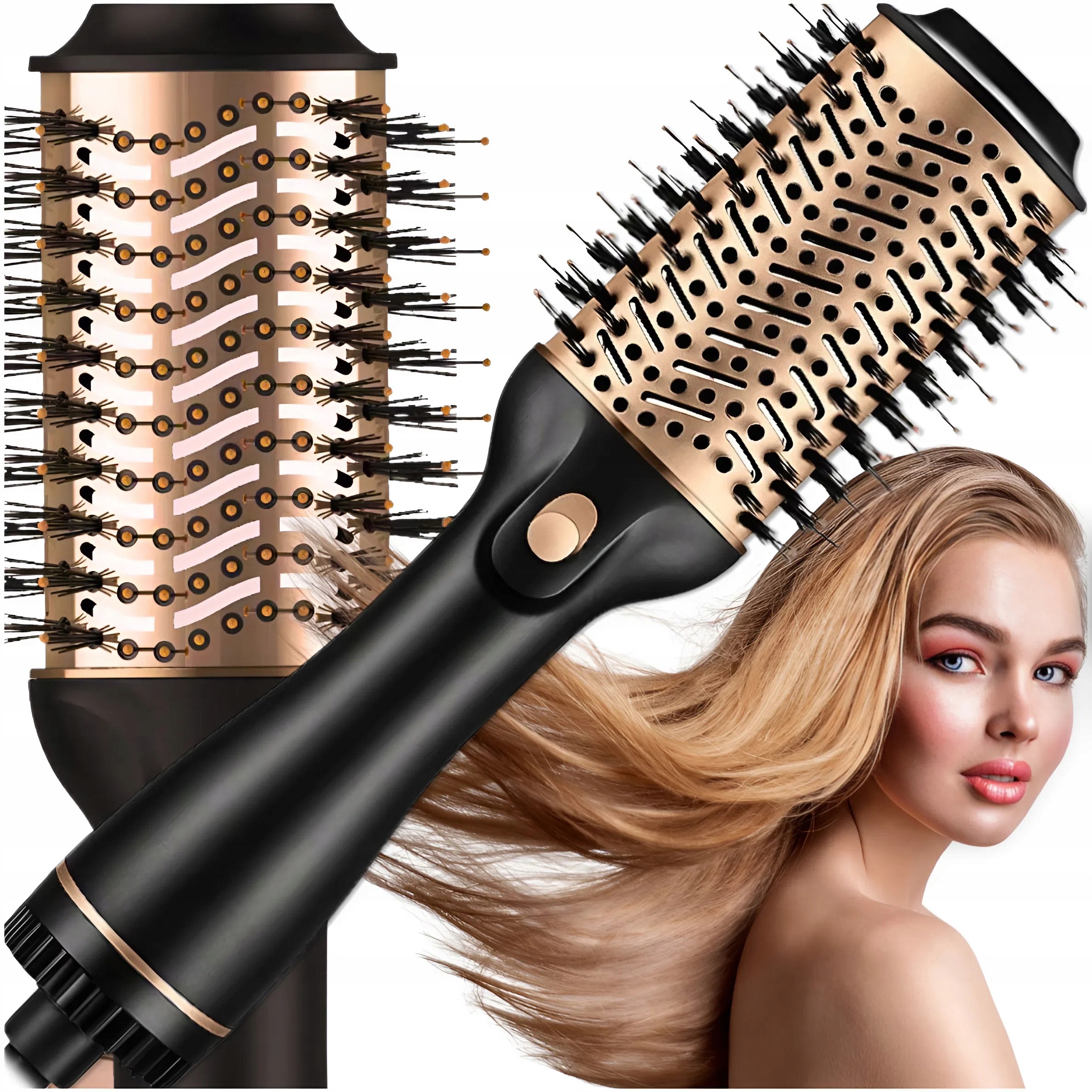 Suszarka Do Włosów Szczotko Suszarka Obrotowa 3 Tryby Jonizacja 1200W