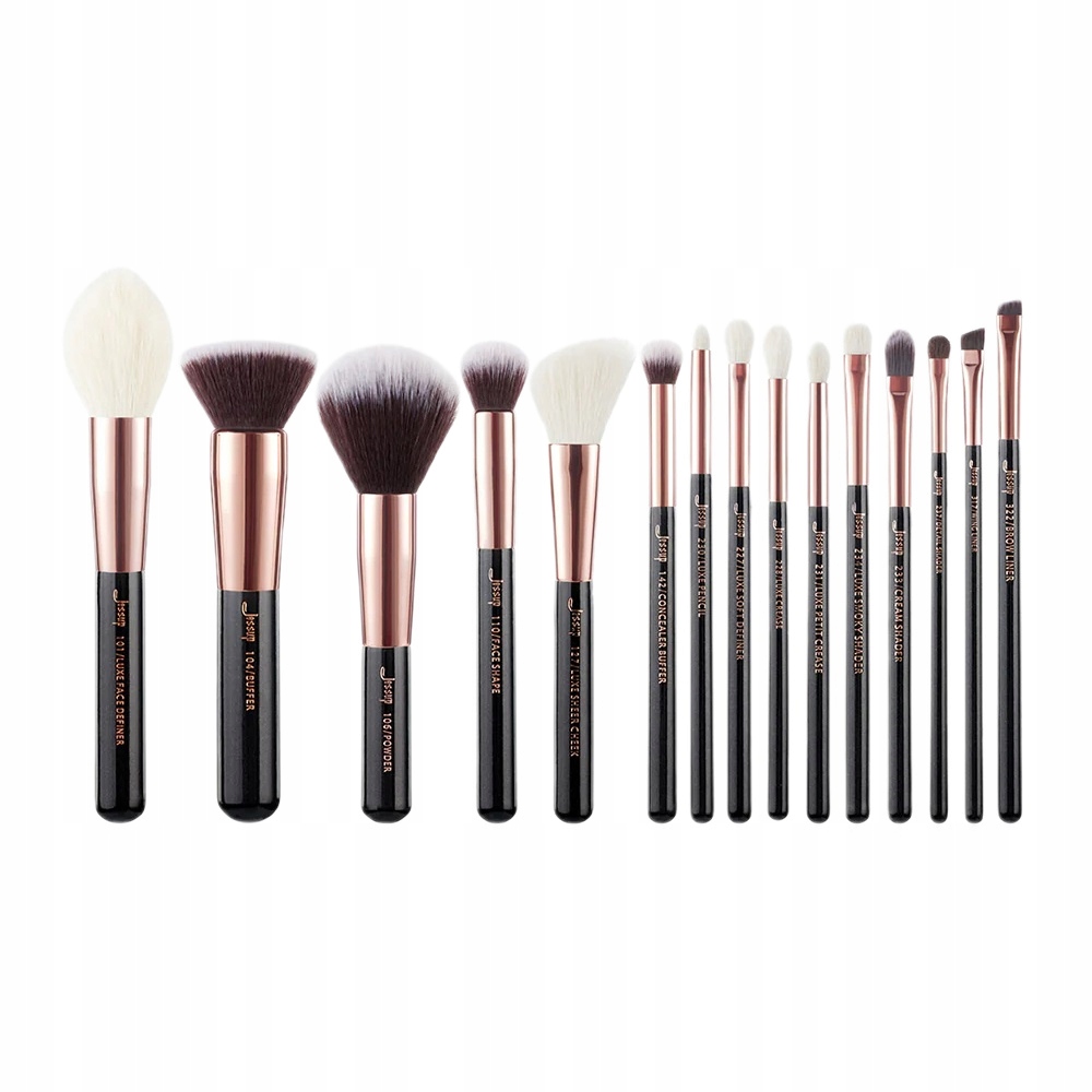 Jessup Make Up Brush Kosmetické Štětce Na Obličej T160 15KS