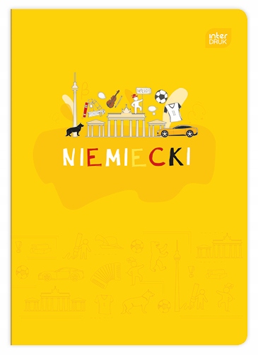 

Język Niemiecki Zeszyt A5 60 k. w kratkę Interdruk