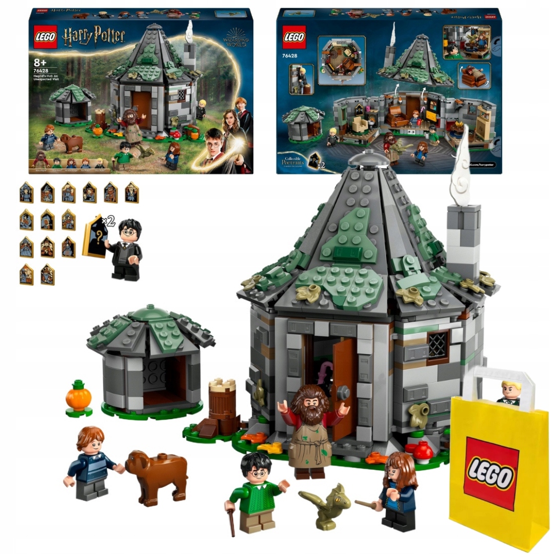 Lego Harry Potter 76428 Hagridova chata Otevírací dům 5 figurek příslušenství