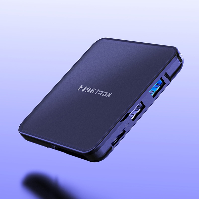 Hot sales Android 12 H96maxv12 Smart TV Box RK3318 Quad-Core Kolor czarny