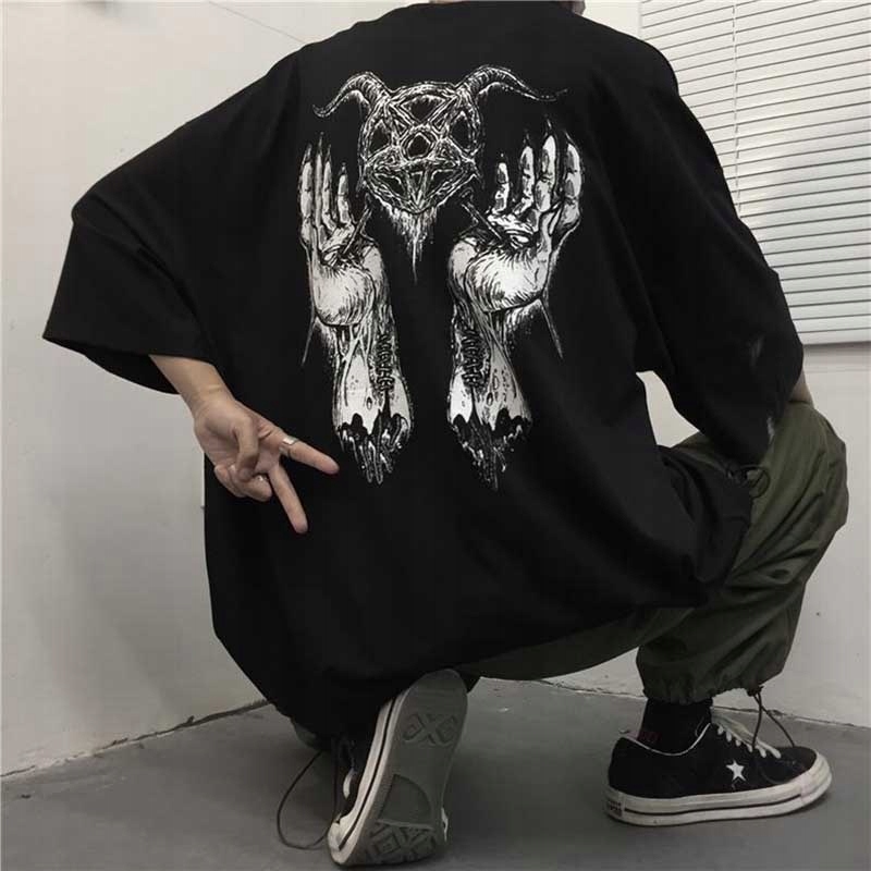 

GOTH35 T-shirt Oversize pentagram, devil - XXL