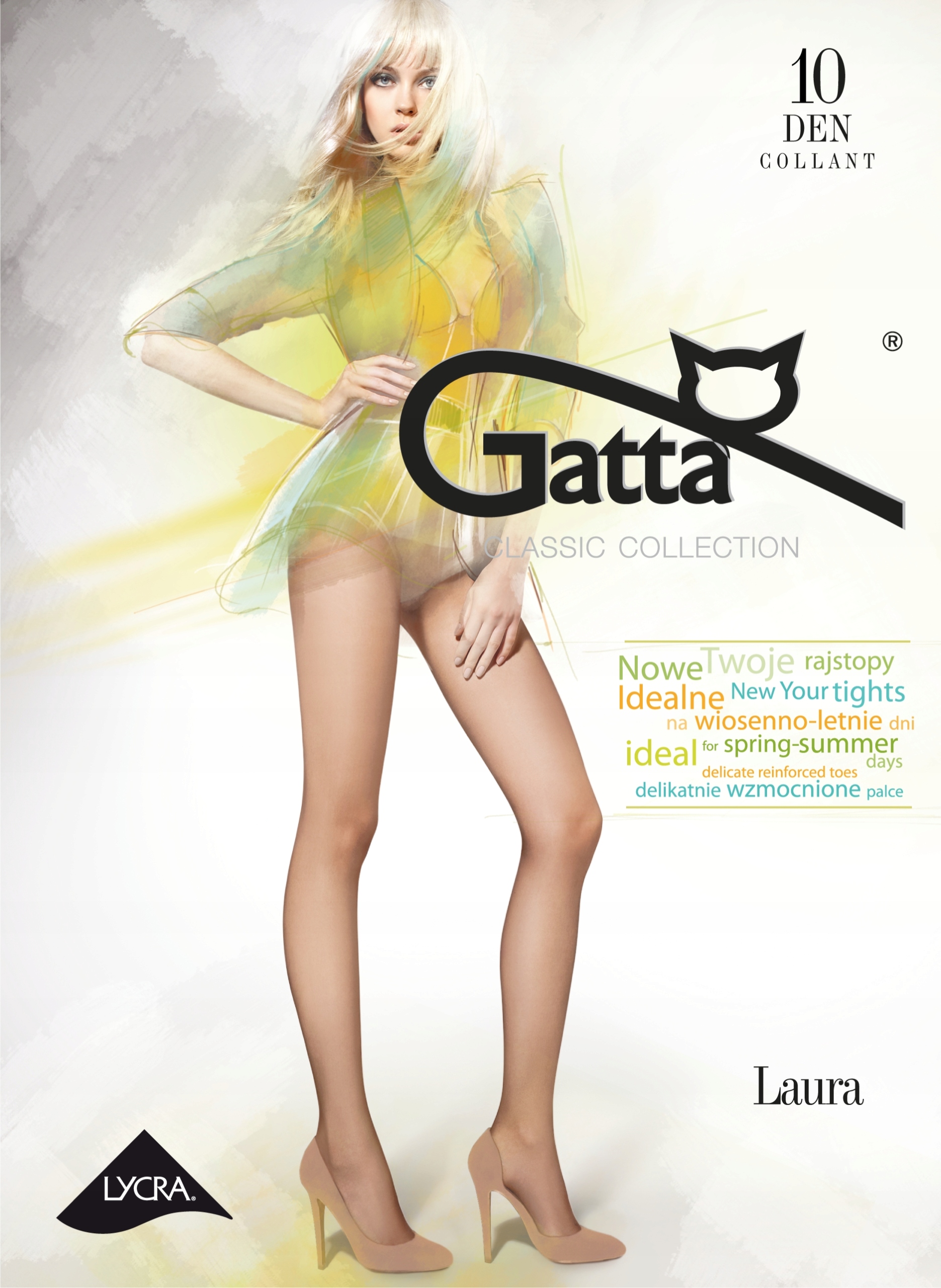 

Gatta Laura 10 letnie rajstopy 10 den 5 XL visone