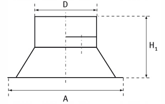 PRZYŁĄCZE MONTAŻOWE DO ANEMOSTATU DS / NCD fi 300 Kod producenta 1
