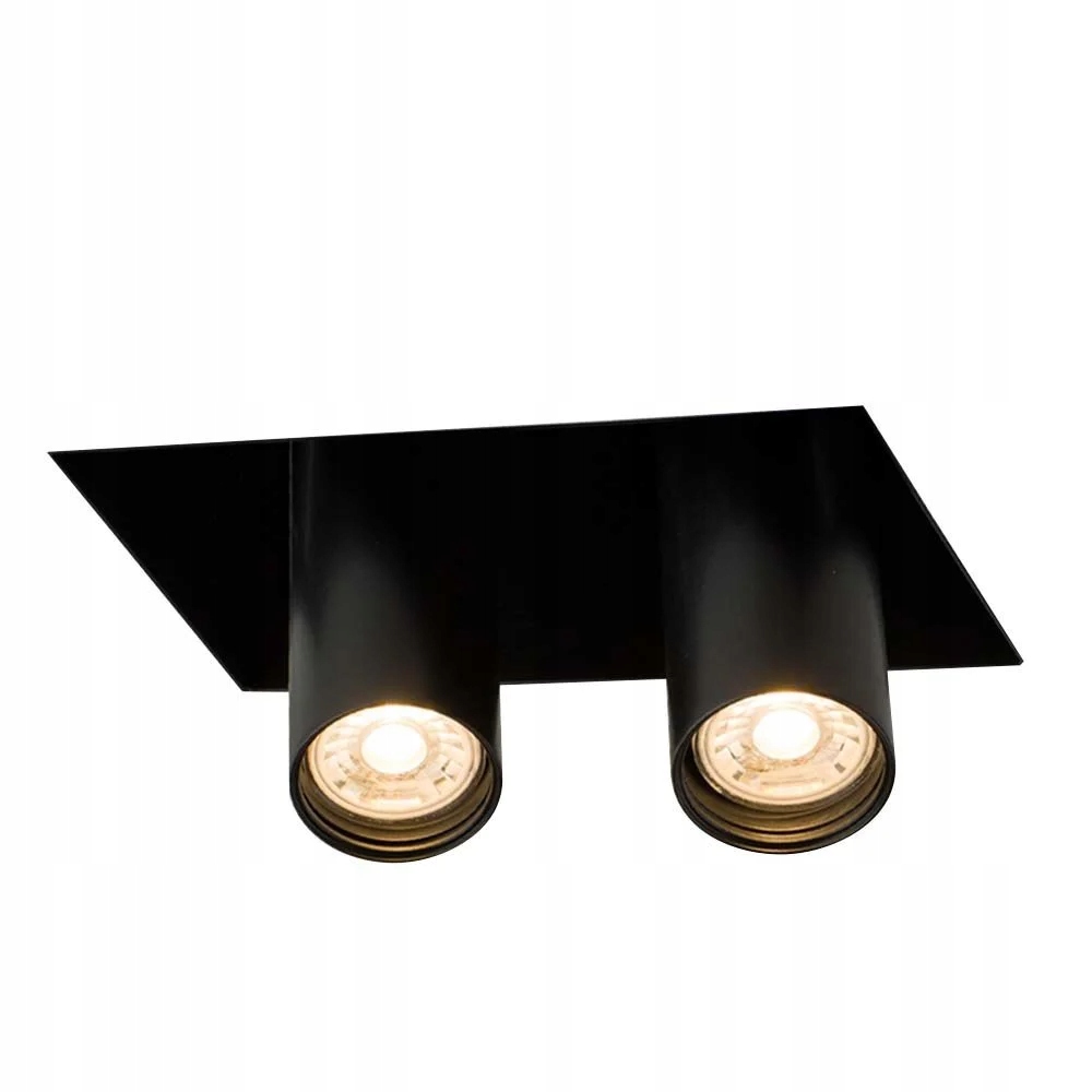 Lampa, nastaviteľná, dvojitá čierna trubica, reflektory Shilo