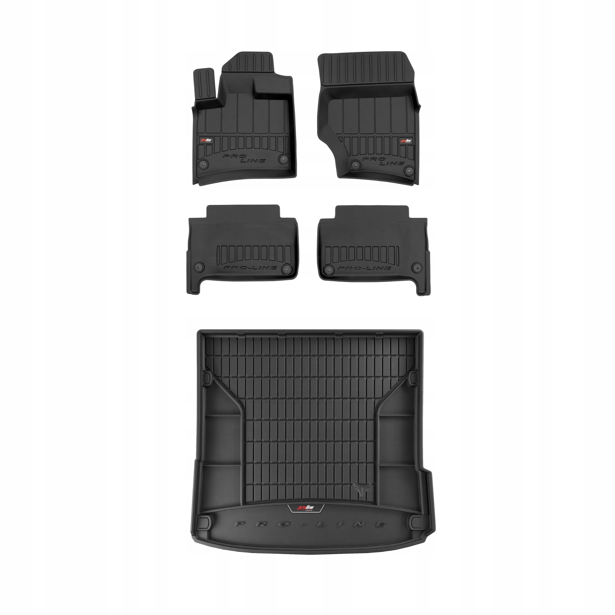 Frogum 3D sada gumových koberců a rohoží s logem pro Audi Q7 I 2005-15