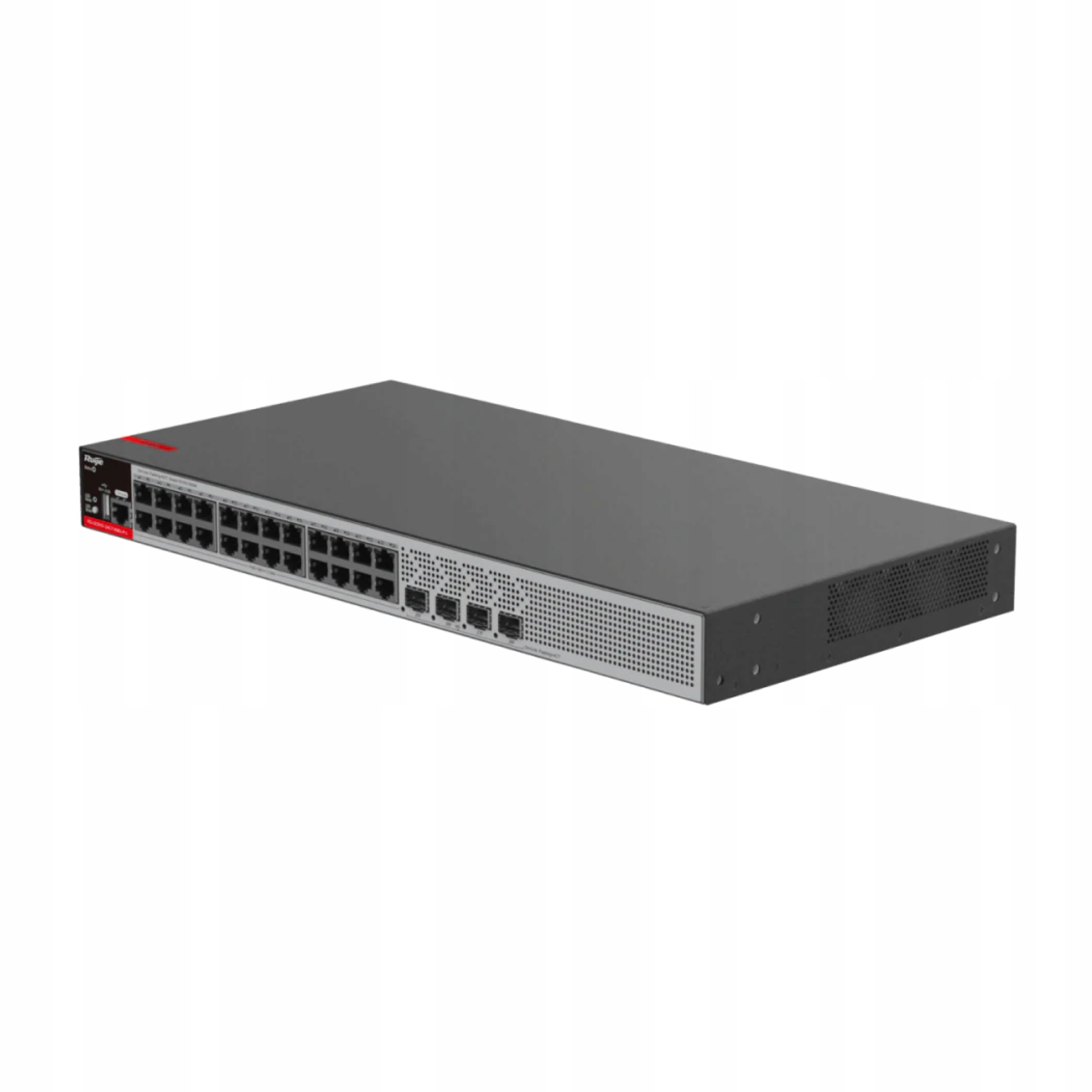 Spravovateľný Prepínač Ruijie RG-S2915-24GT4MS-P-L, 28-PORTOVÝ, 24X Poe+, 4X Sfp