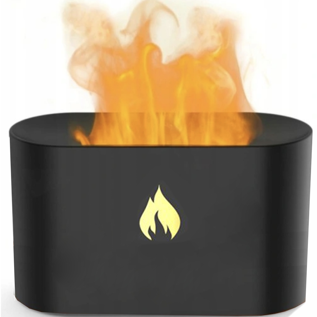 Nawilżacz Powietrza Dyfuzor Zapachowy Efekt Ognia Led Kominek