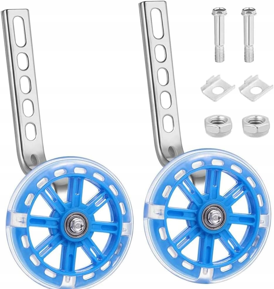 KÓŁKA PODPOROWE BOCZNE DO ROWERU 12-20" LED ŚWIECĄCE KOLOROWE UNIWERSALNE Kolor wielokolorowy