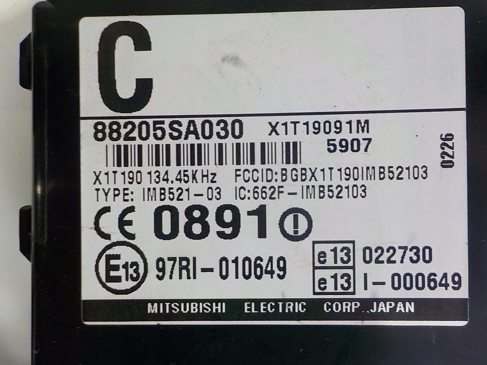 FORESTER SG running board STARTOWY 22611AK720 112300-1531
