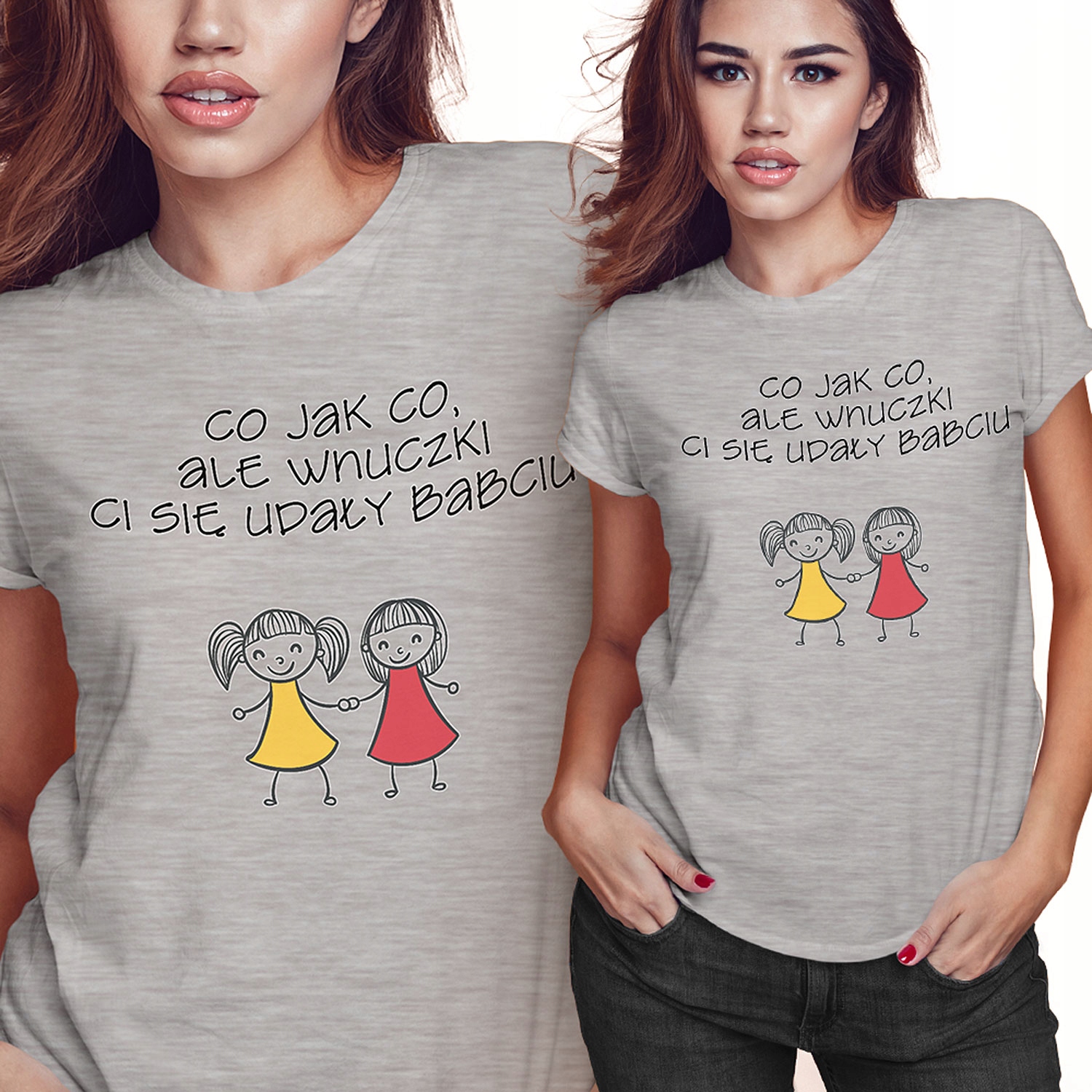 KOSZULKA T-SHIRT DZIEŃ BABCI S WNUCZKI CI SIĘ UDAŁY BABCIU PREZENT JAKOŚĆ