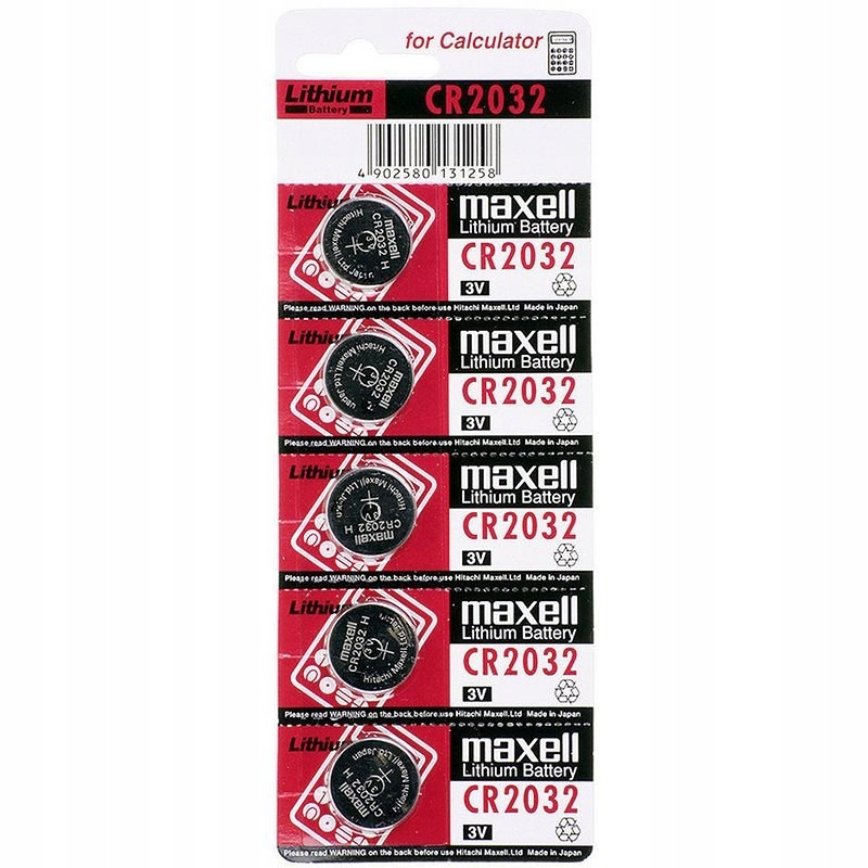 

Bateria litowa Maxell japońska 3V Cr 2032 5szt