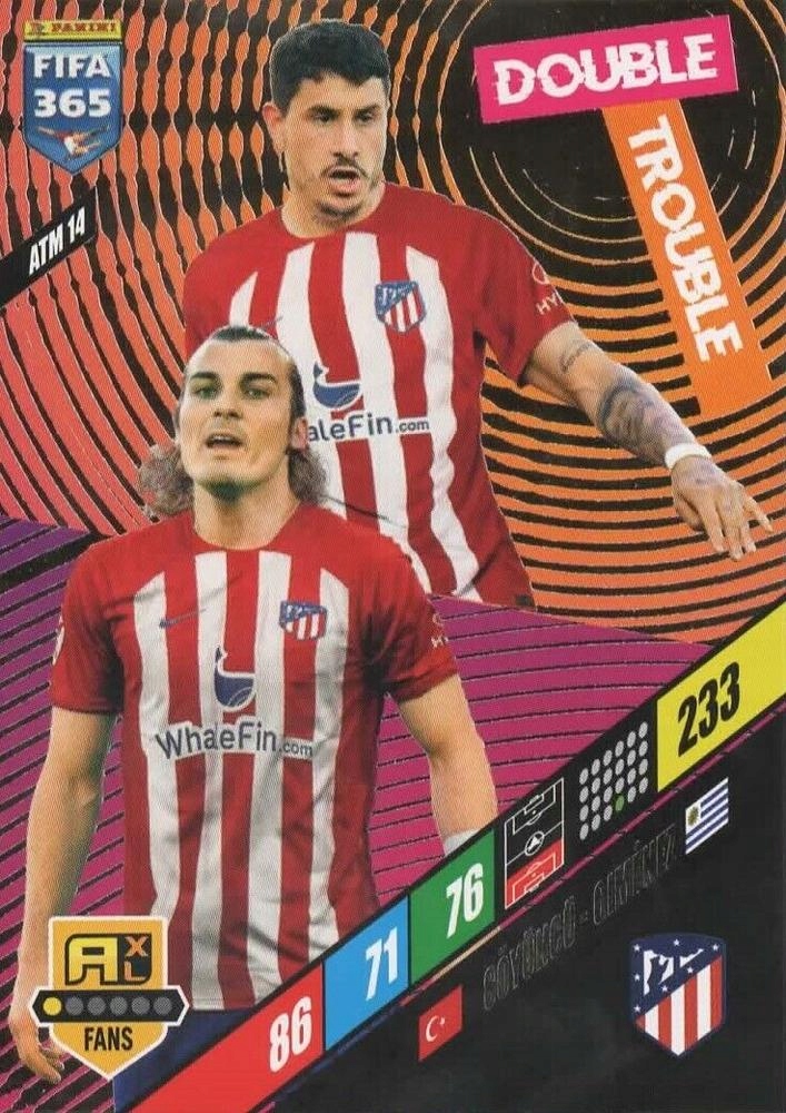 Adrenalyn XL 365 2024 ATM14 Çağlar Söyüncü José María Giménez Panini