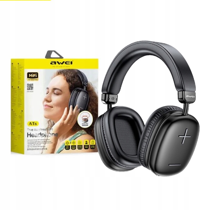 Słuchawki Awei AT6 Bluetooth5.3 czarne