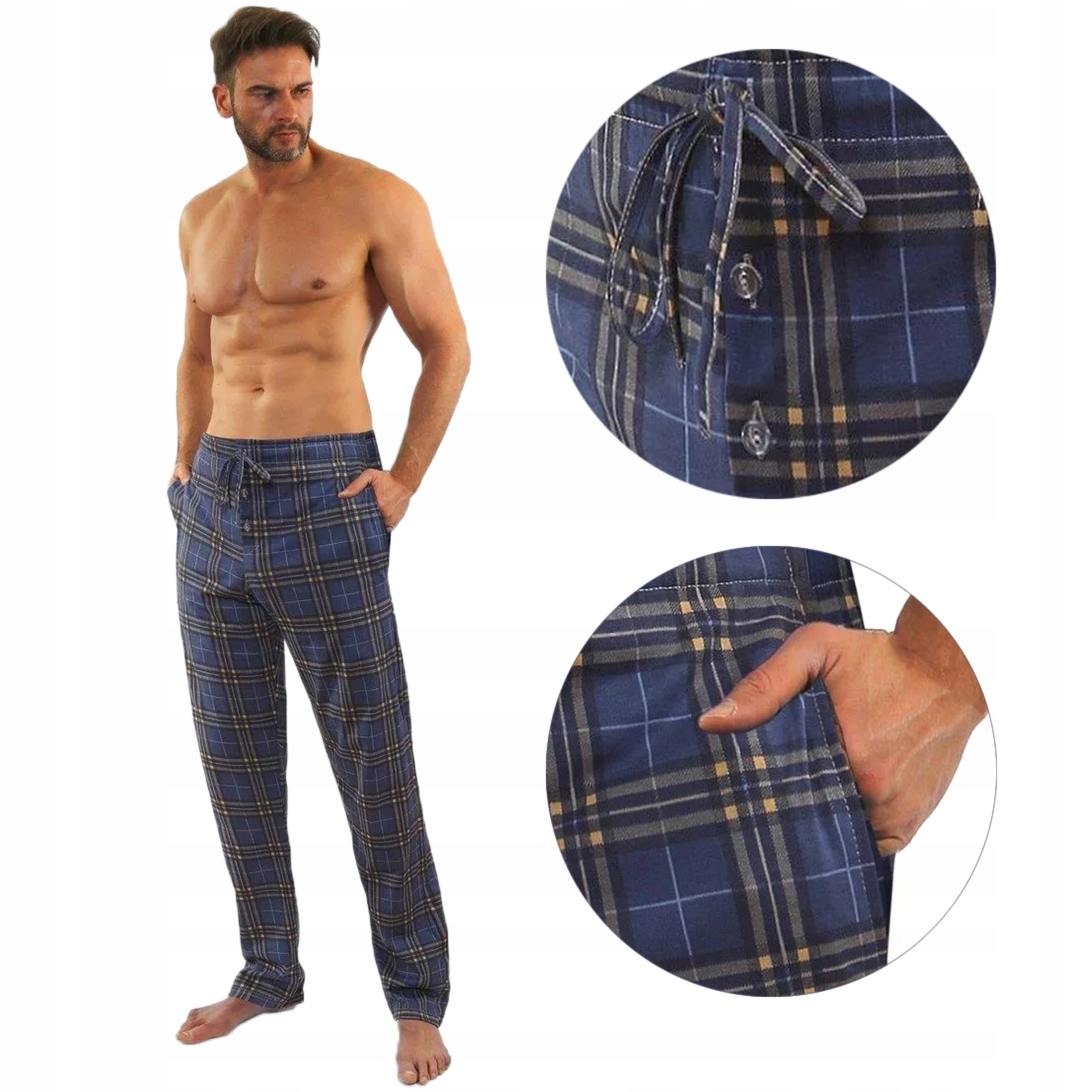 

Spodnie piżamowe długie Sesto Senso Milo nr 10 XL