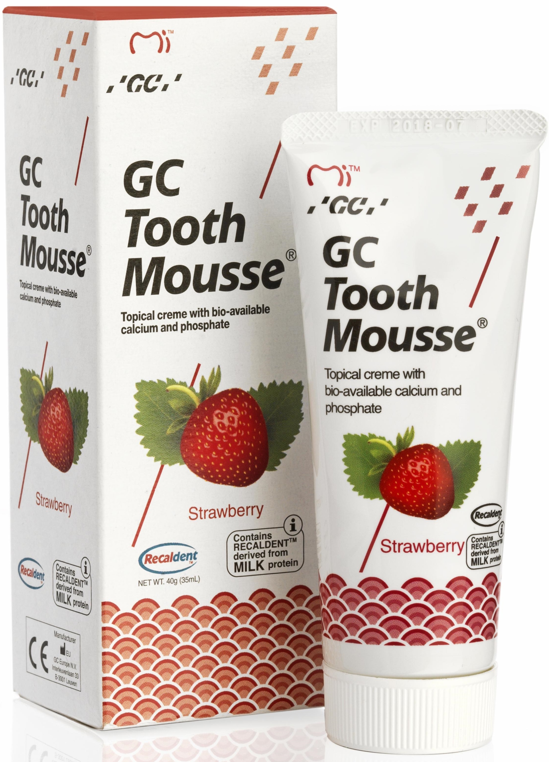 

Gc Pasta Tooth Mousse 35ml Truskawka Bez Fluoru