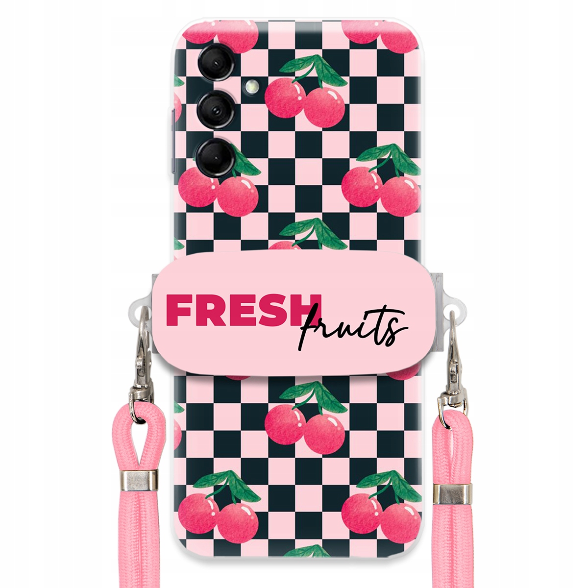 Puzdro pre Samsung M14 5G Crossbody vodítko držiak šachovnice Fresh Fruits