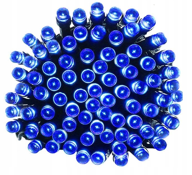 100 LED LAMPKI CHOINKOWE NIEBIESKI OŚWIETLENIE