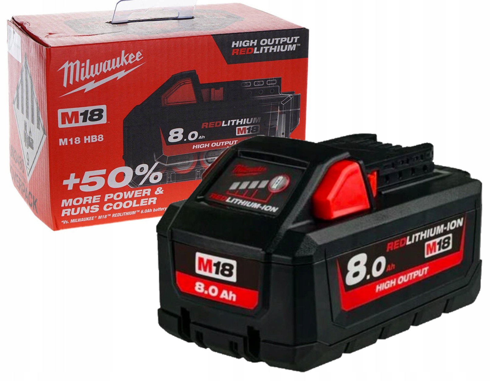 

Milwaukee M18 HB8 8Ah Akumulator Bateria 18V