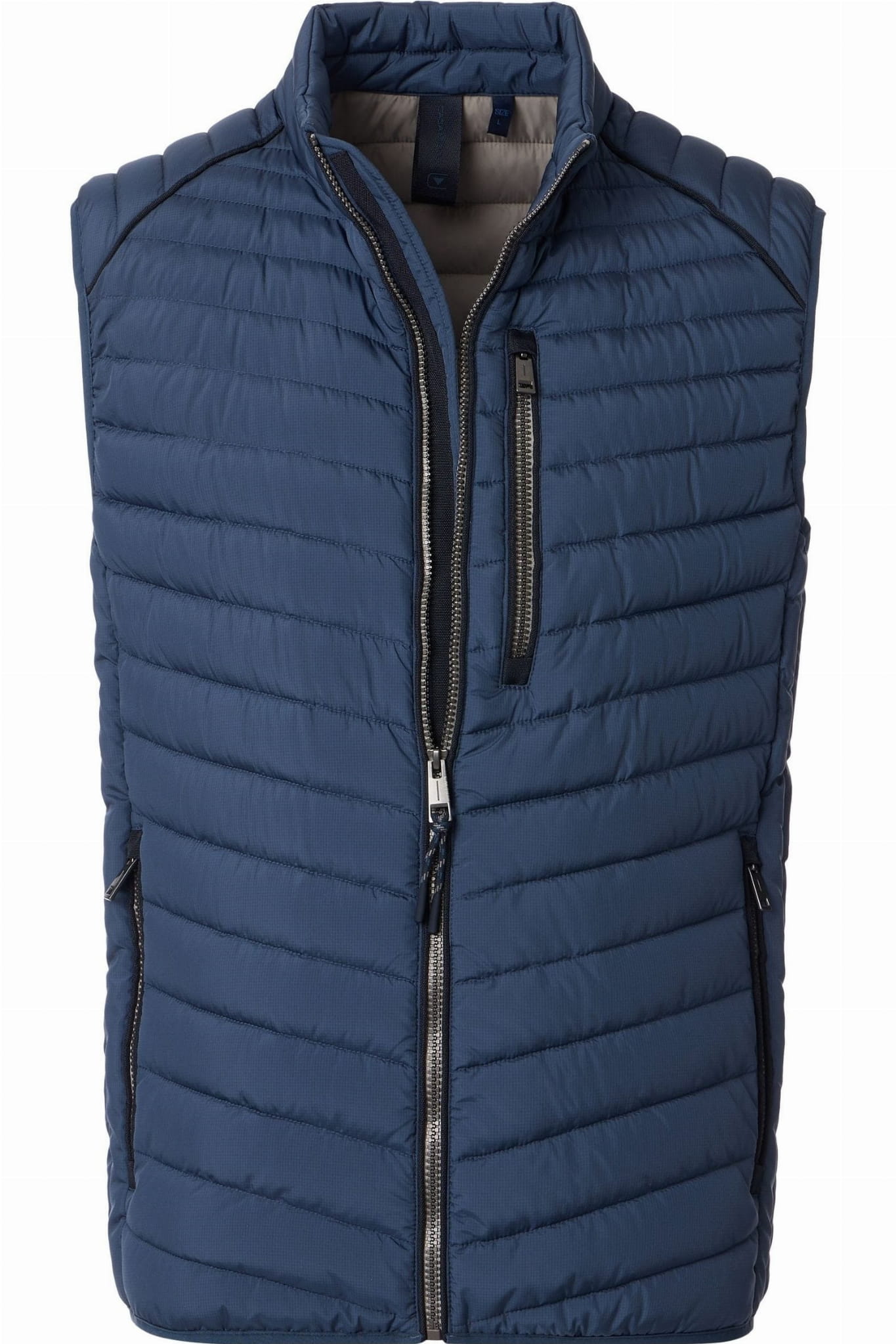 Velký pánský prošívaný bez rukávů Sorona Aura tmavě modrý Casamoda 4XL