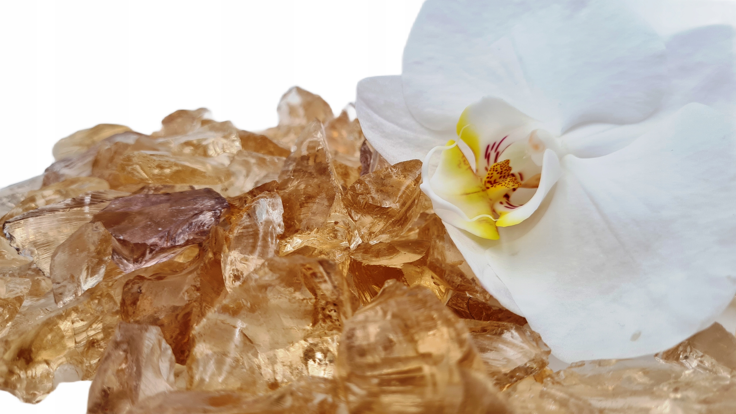 BRYŁY SZKLANE KAMIEŃ KARMEL LAWA SZKŁODO GABIONÓW 1kg 1-2cm