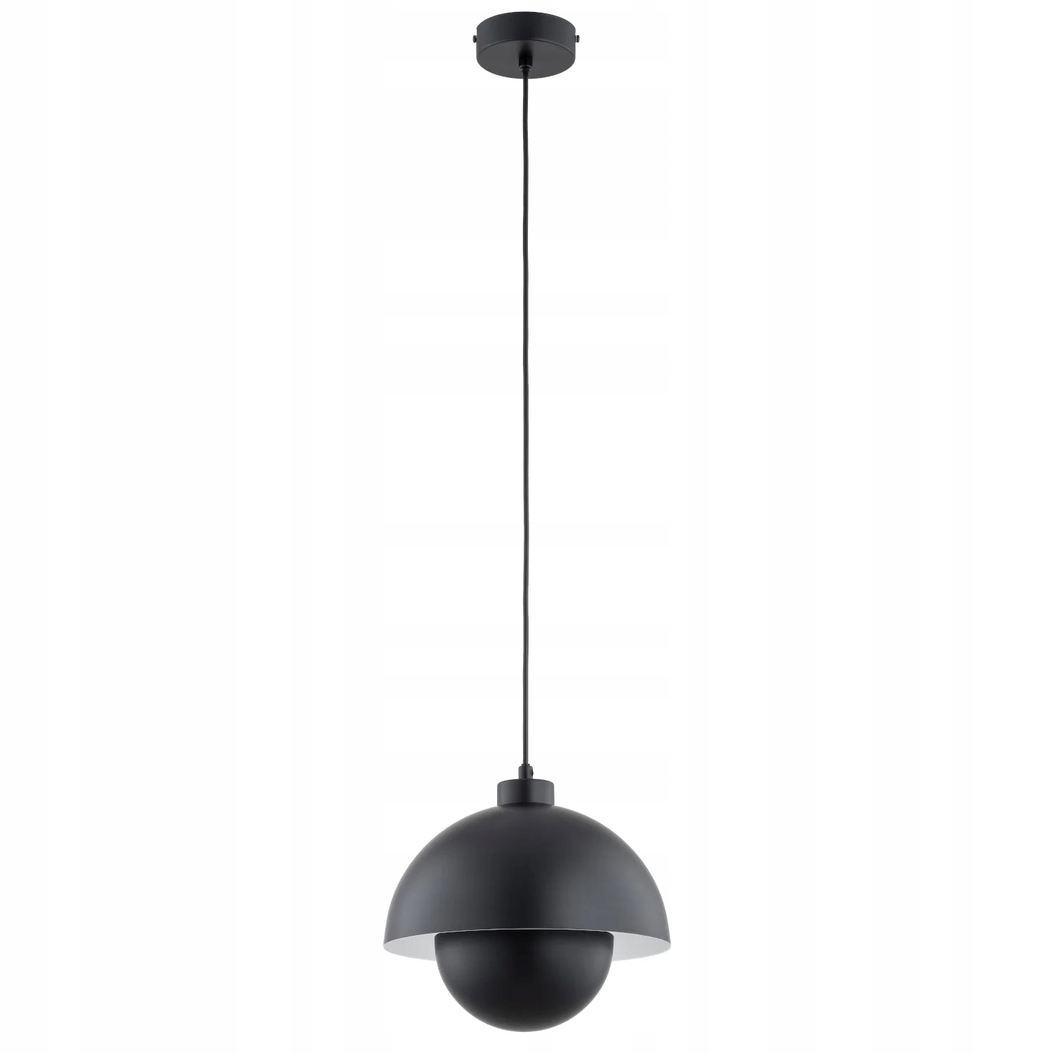 Alfa Závěsná lampa Kuger Černá Kopule 1xE27 15W Moderní
