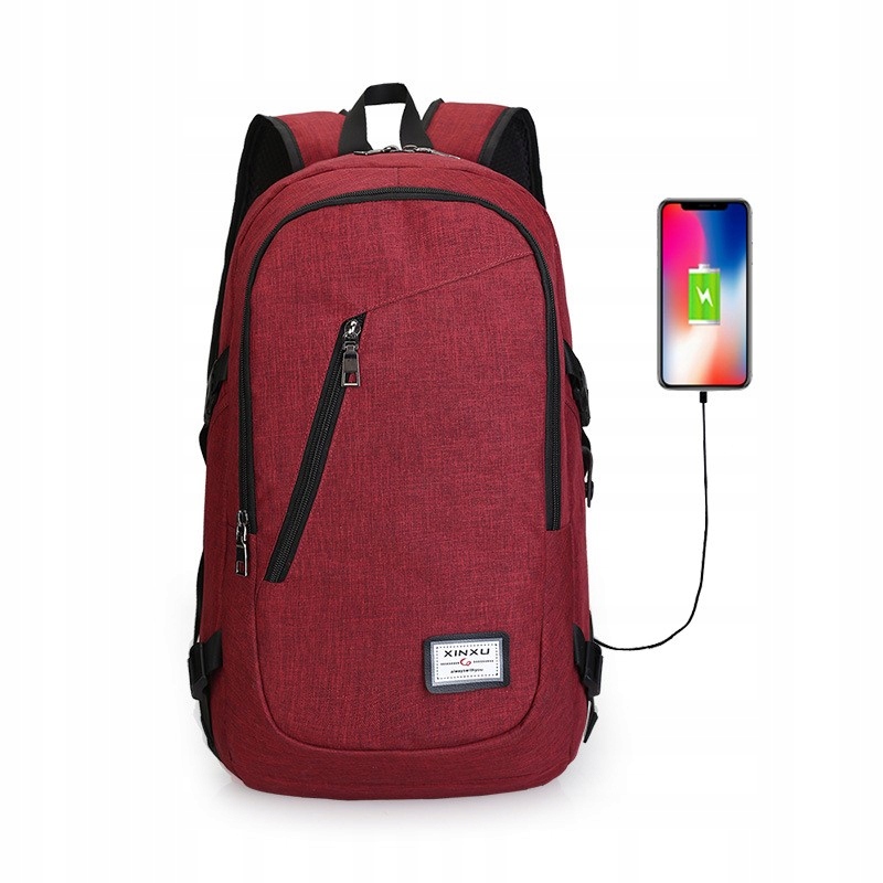 

Plecak na laptopa do szkoły Pro z Usb męski damski